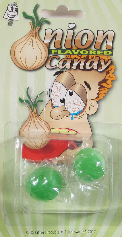 Onion Flavored Candy - Watch the Fun When You Offer This Candy To Your Victim!