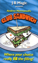 Load image into Gallery viewer, Club Sandwich by Andrew Normansell - Selected Cards Jump Between Two Jokers!
