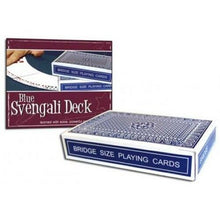 Load image into Gallery viewer, Svengali Bridge Magic Deck of Cards - Available In Red or Blue Card Backs
