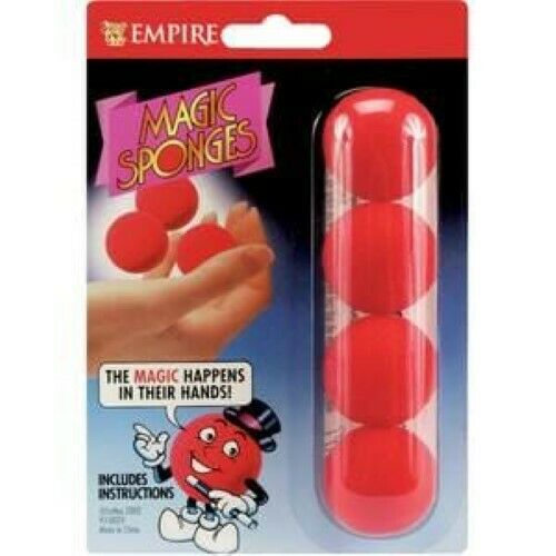 Sponge Balls - Balls Magically Appear, Disappear, and Multiply!  Red 1.25