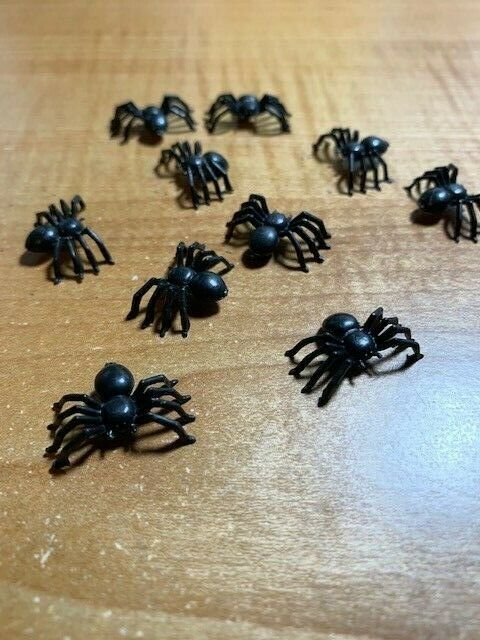 Fake Spiders! - Jokes, Gags and Pranks - Reusable! - Small and Larger Joke Spiders Available!