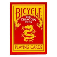 Load image into Gallery viewer, Red Dragon Deck in Bicycle Card Stock - Red Dragon Bicycle Playing Cards
