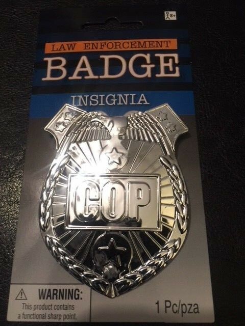 Police Badge - Perfect for Cosplay, Dress Up, Halloween, etc. - Cop Badge