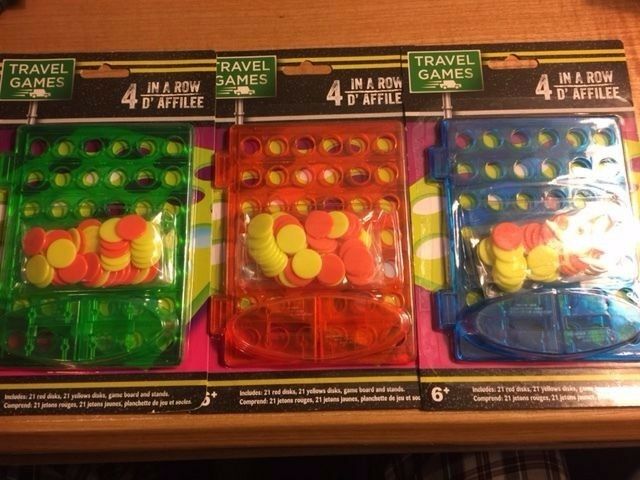 4 In A Row Travel Game - Great for Children Over 6 - Great Travel Fun!