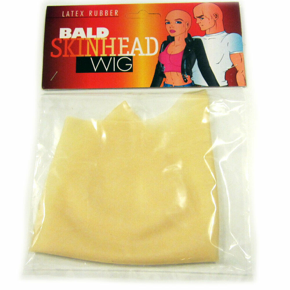Bald Head Latex Wig - Adult Size - Skin Head Wig/Cap - Halloween, Dress Up, Gags