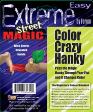 Load image into Gallery viewer, Extreme Street Magic: Color Crazy Hanky - Silk Pushed Through Your Fist Changes!
