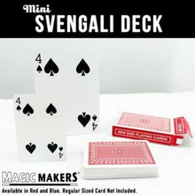 Load image into Gallery viewer, Mini Card Decks:  Svengali Deck and Stripper Deck - Available in Red or Blue!
