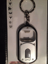 Load image into Gallery viewer, Bottle Opener with LED Light and Key Chain!  Batteries Included. Great gift!
