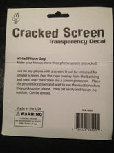 Load image into Gallery viewer, Cracked Screen - Transparency Decal To Make Mobile Phone Screens Appear Cracked!
