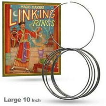 Load image into Gallery viewer, Linking Rings - 8 Ring/10&quot; Set - Stainless Steel - Make Rings Link Together!
