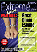 Load image into Gallery viewer, Extreme Street Magic:  Great Chain Escape - Break Free of Chains and Padlock!
