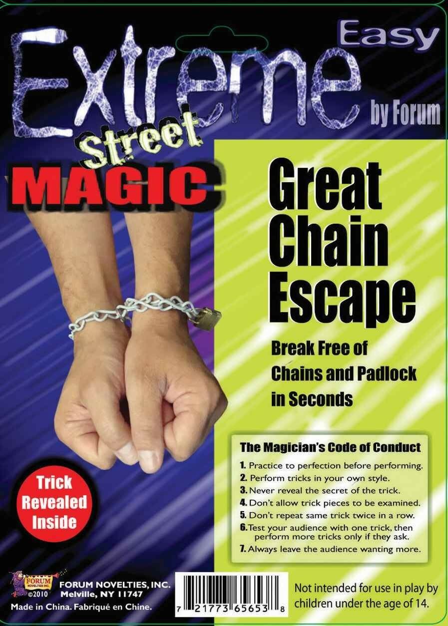 Extreme Street Magic:  Great Chain Escape - Break Free of Chains and Padlock!