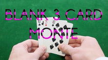 Load image into Gallery viewer, Blank Three Card Monte - In Bicycle Card Stock! - Great Beginner&#39;s Magic!
