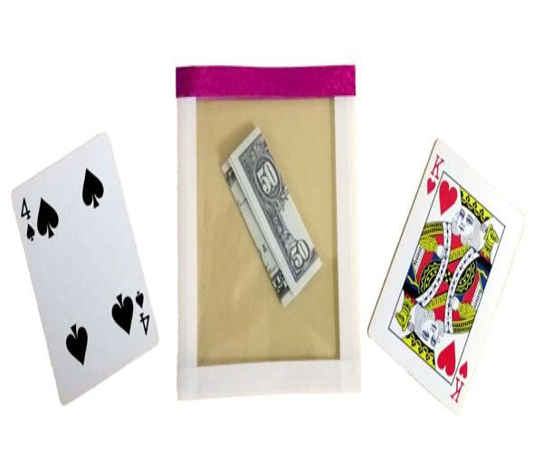 Bill Appear - A Bill Is Produced From A Clear Envelope With 2 Cards Inside