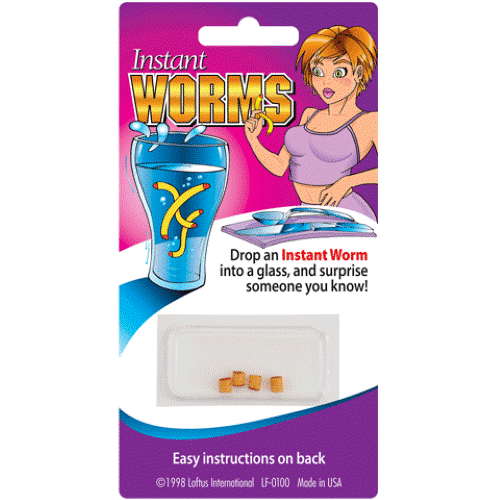 Instant Worms - Jokes, Gags and Pranks - Scare Your Friends - Fake Worms!