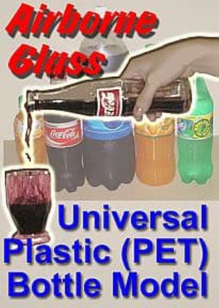 Airborne Universal Floating Glass - Plastic Goblet Bottle Version - As Seen On TV!