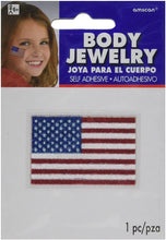 Load image into Gallery viewer, Body Jewelry - USA Self Adhesive Flag - Easy to Apply and Remove!
