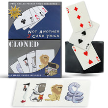 Load image into Gallery viewer, Cloned and Not Another 3 Card Trick Card Packet Trick With DVD!
