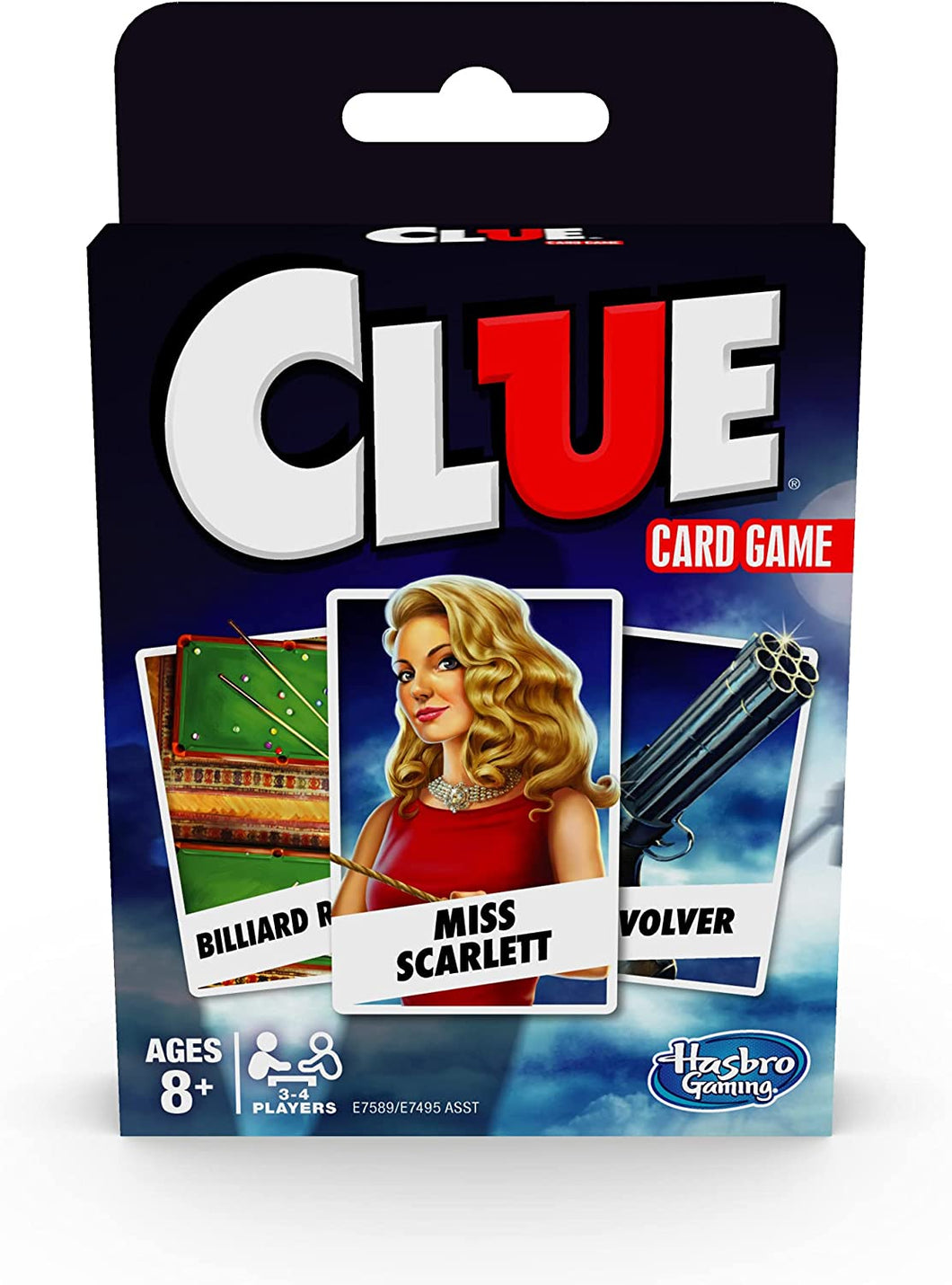 Hasbro Gaming Clue Card Game for Kids Ages 8 & Up, 3-4 Players Strategy Game