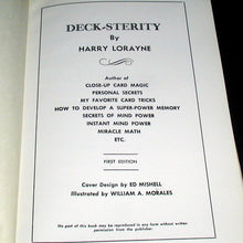Load image into Gallery viewer, Deck-Sterity by Harry Lorayne - Hardback book
