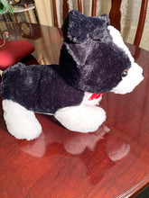 Load image into Gallery viewer, Black and White Soft Puppy Plush Animal Stands 12 Inches High! - Cute Plush Toy Gift
