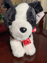 Load image into Gallery viewer, Black and White Soft Puppy Plush Animal Stands 12 Inches High! - Cute Plush Toy Gift
