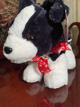 Load image into Gallery viewer, Black and White Soft Puppy Plush Animal Stands 12 Inches High! - Cute Plush Toy Gift
