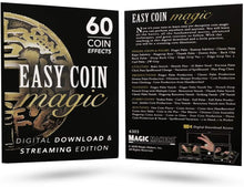 Load image into Gallery viewer, Easy Coin Magic - 60 Coin Effects - Digital Download
