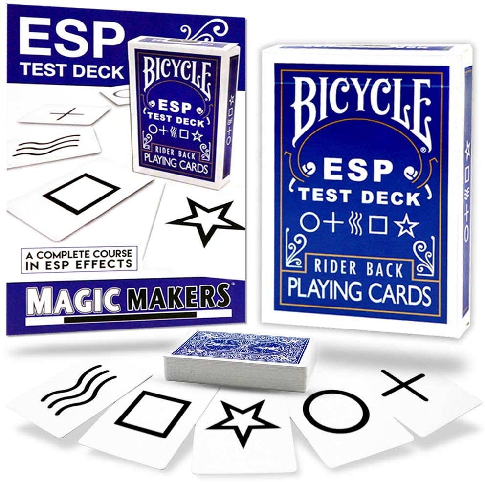 Bicycle ESP Test Deck Playing Cards with Complete Online Learning