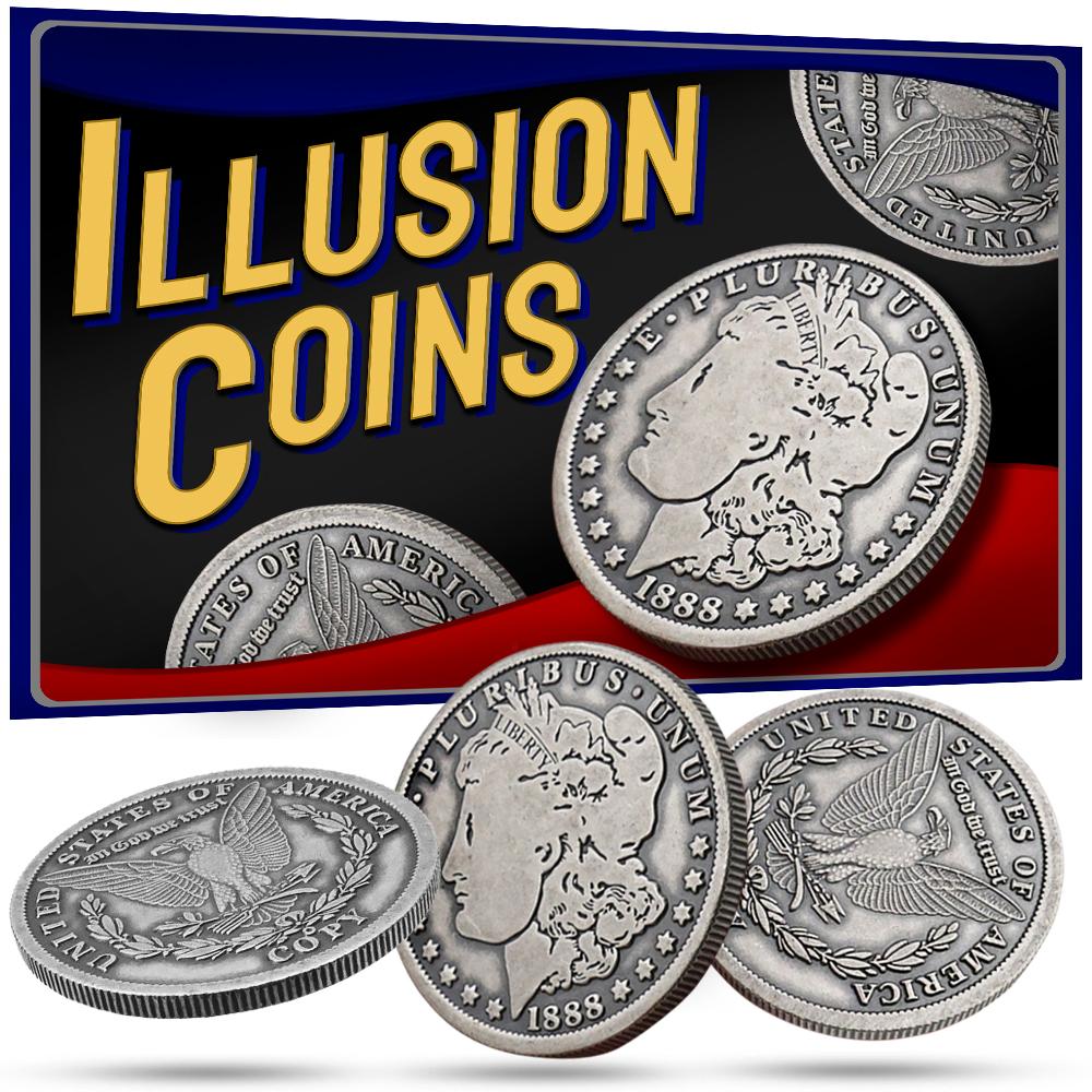 Illusion Coins - Coins Seem To Appear, Disappear and Transport At Will! - Easy To Do!