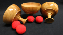 Load image into Gallery viewer, Cups &amp; Balls - Wood - Indian style Cups and Balls - Great Craftsmanship!
