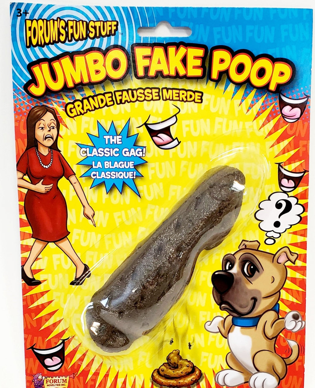Jumbo Fake Poop - Jokes, Gags, Pranks - Fake Dog Doo - Very Realistic!