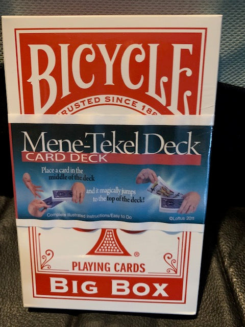 Jumbo Mene-Tekel Deck - Jumbo Bicycle Magic Trick Card Deck - Easy To Do!
