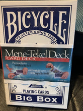 Load image into Gallery viewer, Jumbo Mene-Tekel Deck - Jumbo Bicycle Magic Trick Card Deck - Easy To Do!
