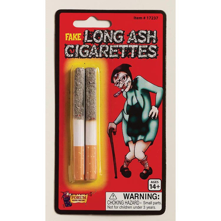 Fake Long Ash Cigarette - Jokes, Gags, Pranks - Pack of Two To Fool Your Friends!