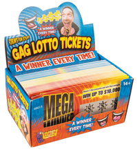 Load image into Gallery viewer, Fake Lottery Tickets - 3 Different Designs - Jokes, Gags - Lotto Tickets - Fool Them All!
