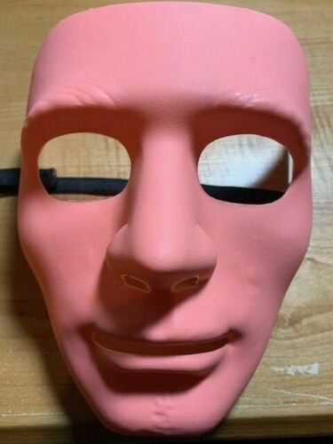 Blank Face Mask - Use It For Dress Up - Halloween - Cosplay - Your Choice of Various Colors!