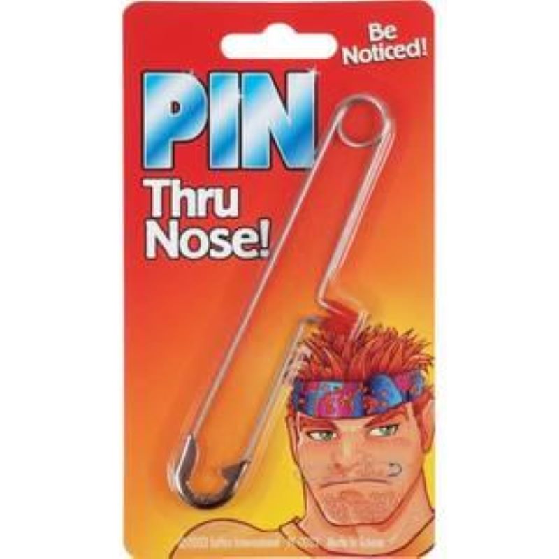 Pin Thru Nose -  Place This Item In Your Nose and Be Noticed!
