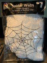 Load image into Gallery viewer, Spider Web Super Stretch - Super Creepy Party and Halloween Decorations
