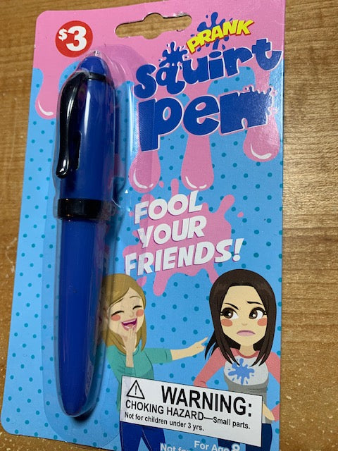 Squirt Pen - When Someone Wants To Use Your Pen - Squirt Them Instead!