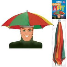 Load image into Gallery viewer, Umbrella Hat - This Hat Looks and Works Like an Umbrella!  Keep Your Hands Free!
