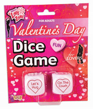 Load image into Gallery viewer, Valentines Day Dice Game - For Adults Only - Fun for Couples!
